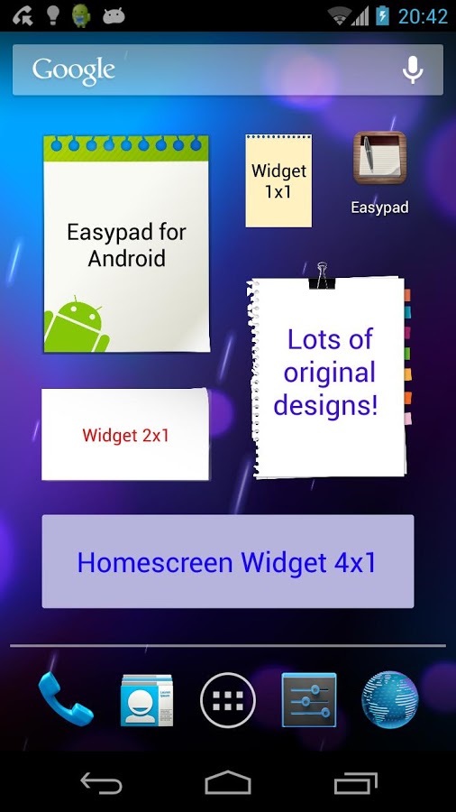 Easypad (sticky-notes widget)