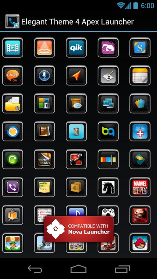 Elegant Theme 4 Apex Launcher