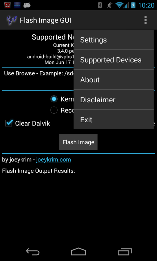 Flash Image GUI