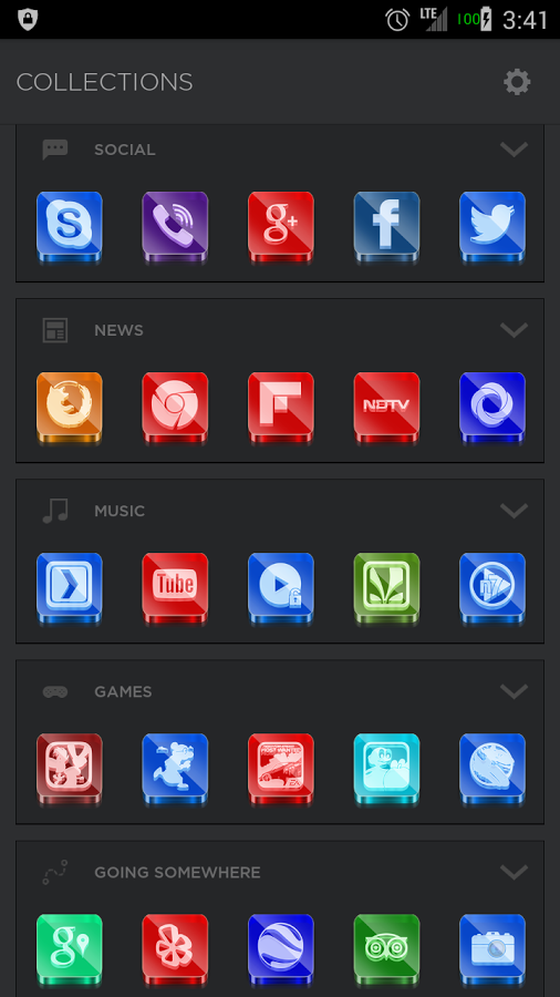 Glaze Icon Pack Theme