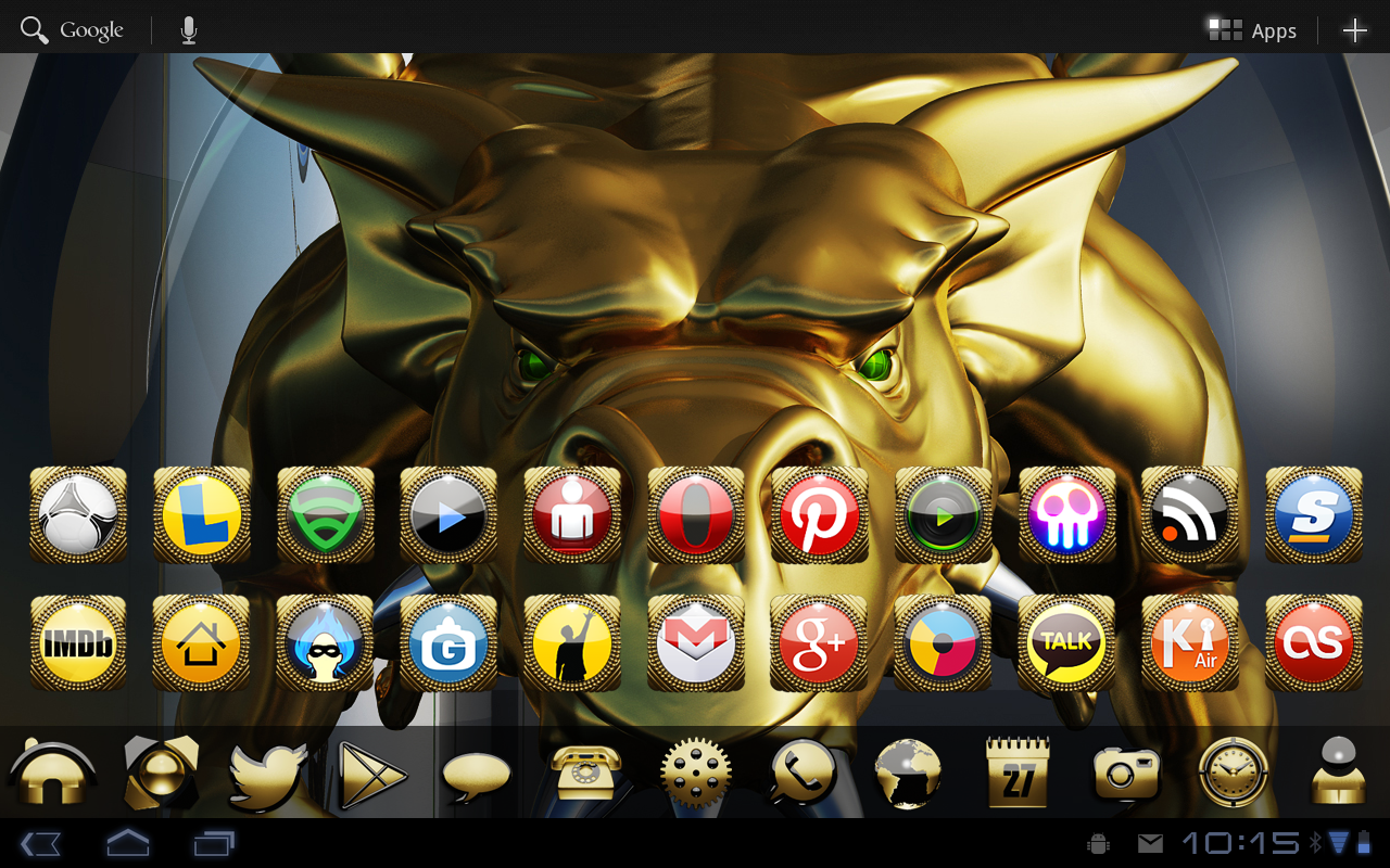 icon pack golden dragon