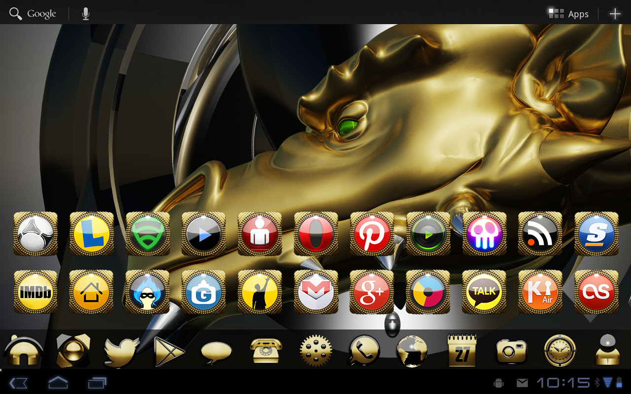 icon pack golden dragon