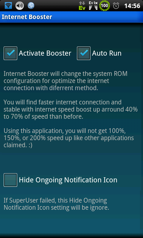 Internet Booster (root)