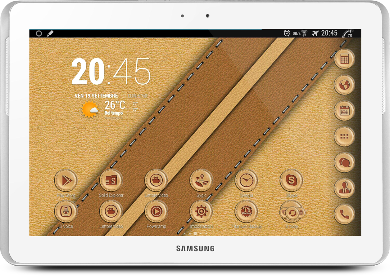 Leather Beige Theme