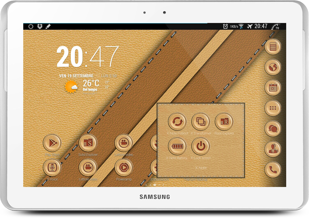 Leather Beige Theme