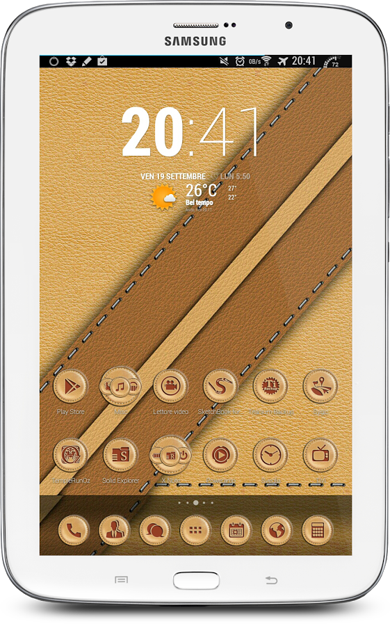 Leather Beige Theme