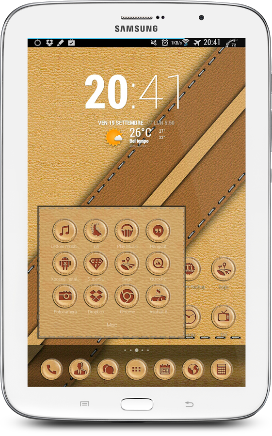 Leather Beige Theme