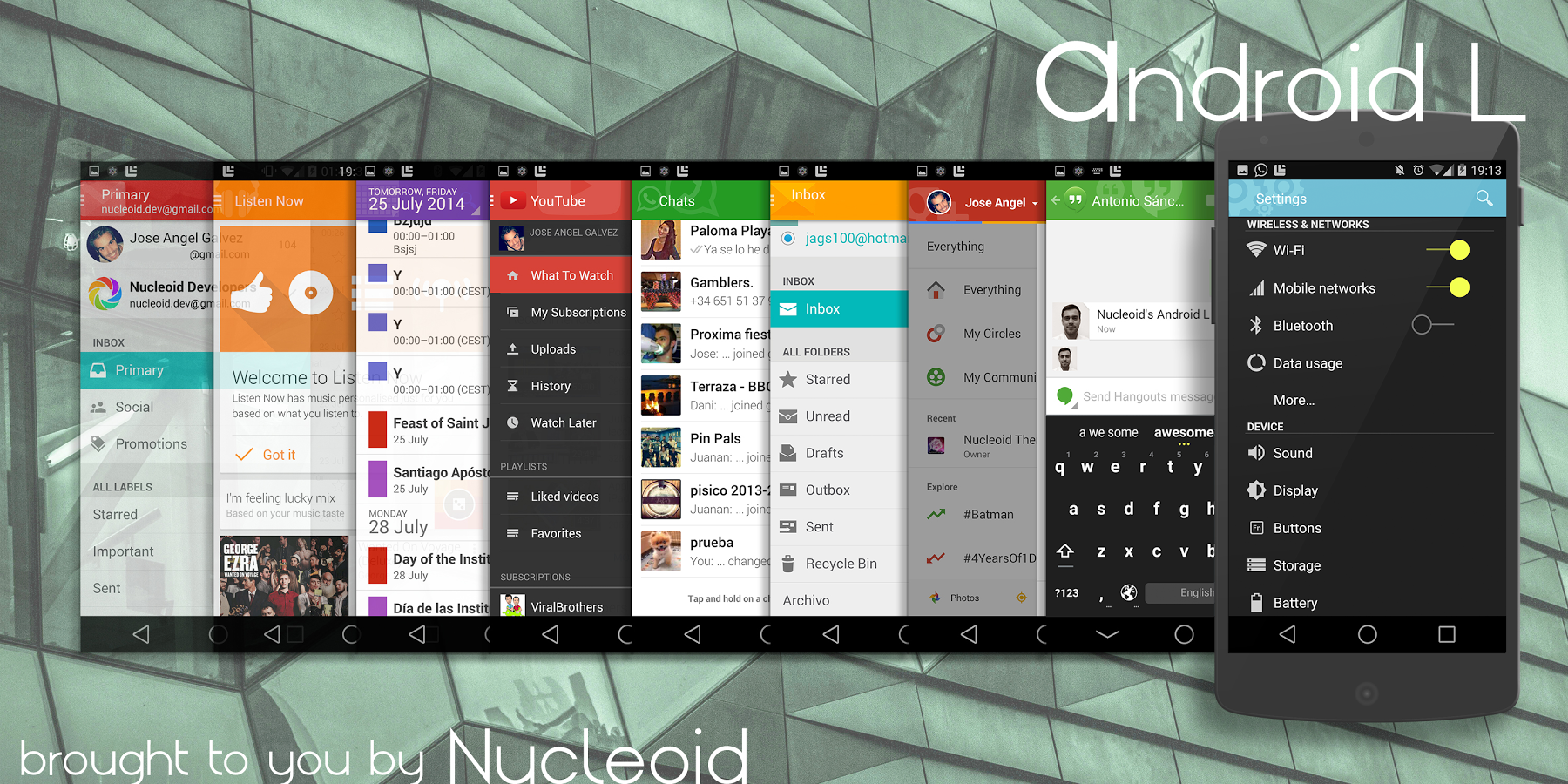 Lollipop 5.0 Dark Theme