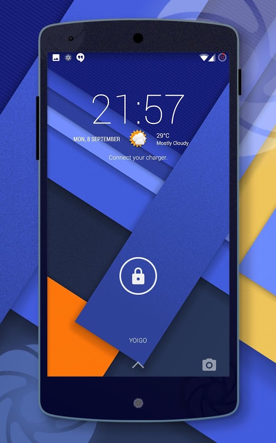 Lollipop 5.0 DarkBlue Theme