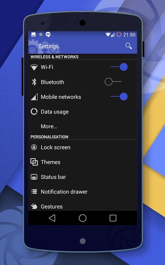 Lollipop 5.0 DarkBlue Theme