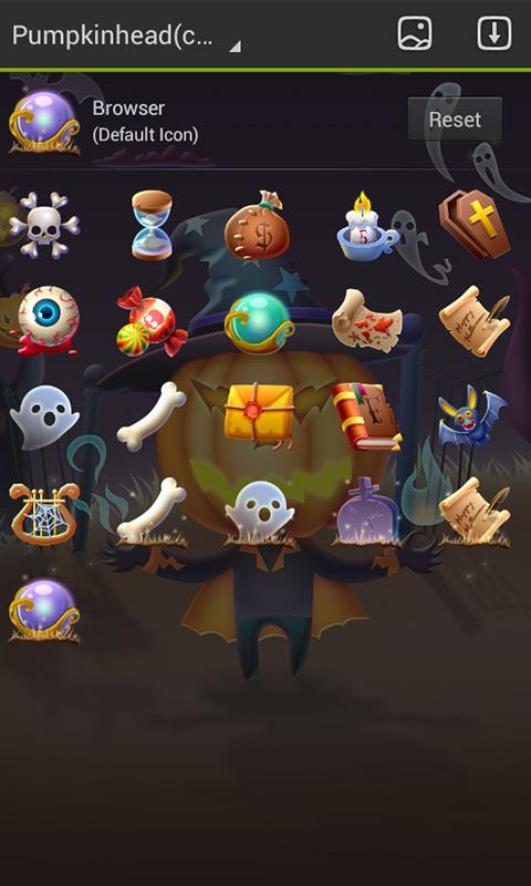 Pumpkin head GO Launcher Theme