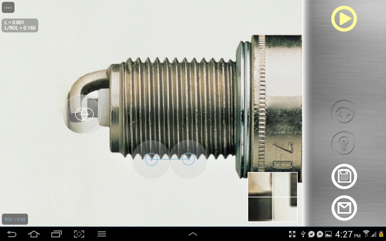 Partometer - camera measure