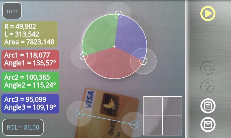 Partometer - camera measure