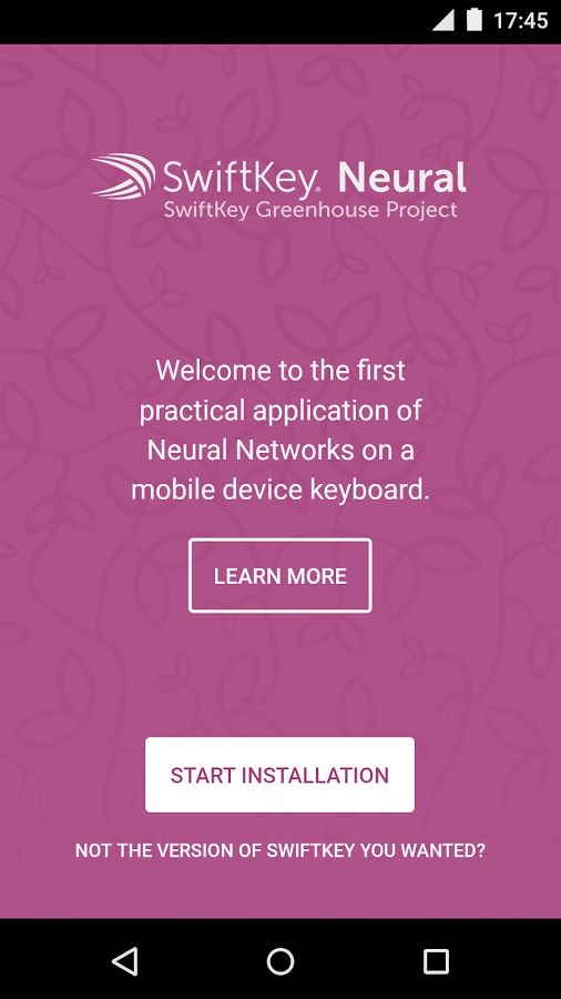 SwiftKey Neural Alpha