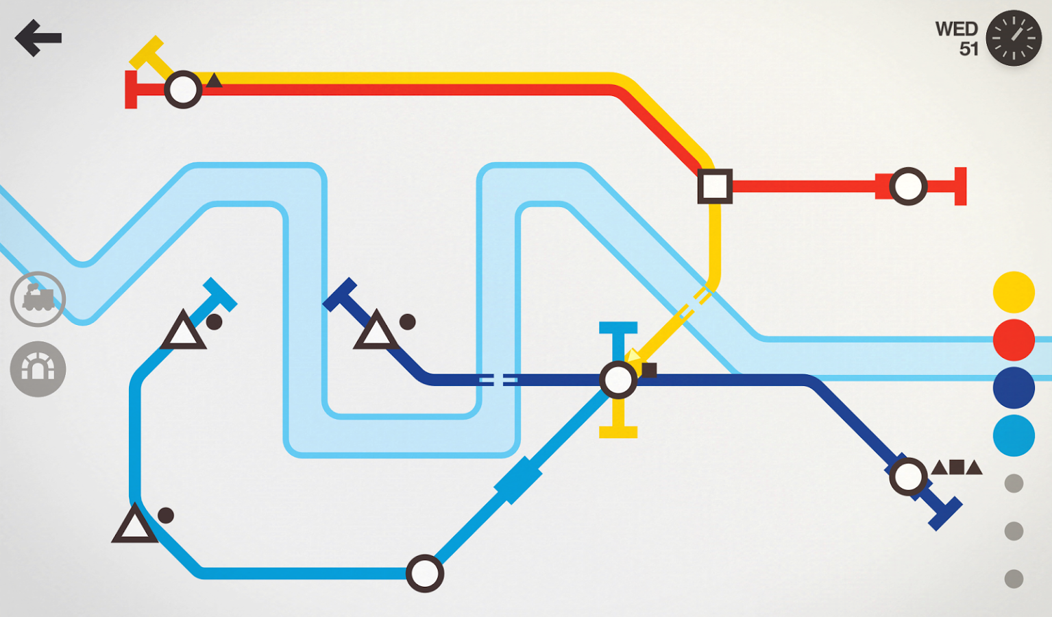 Mini Metro (everything is open)