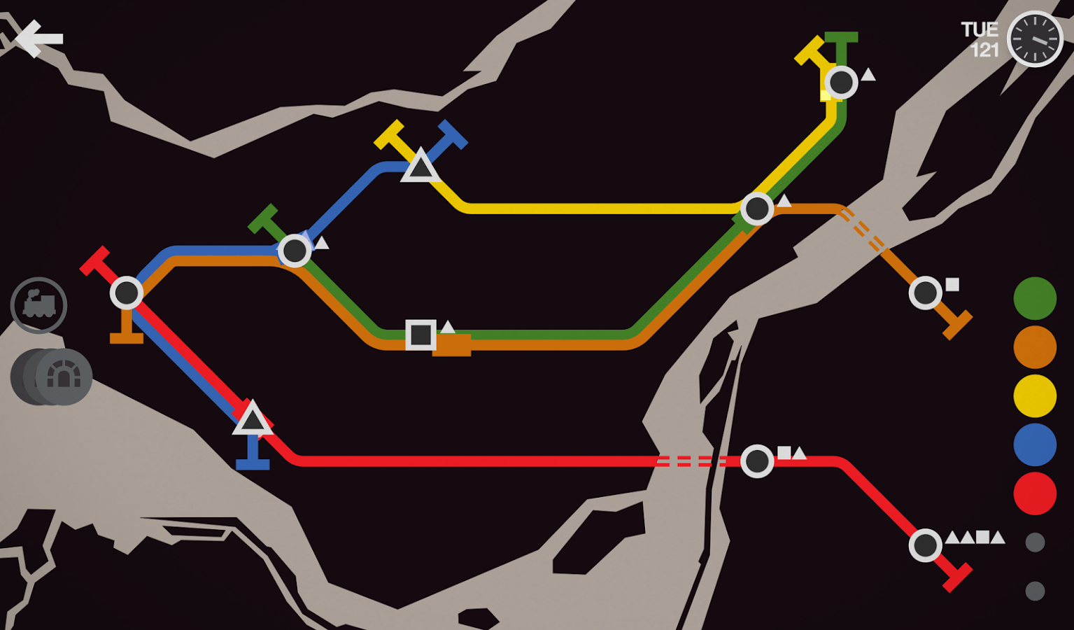 Mini Metro (everything is open)