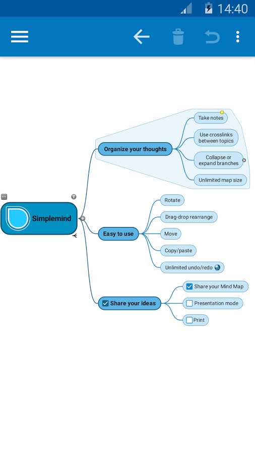 SimpleMind Pro mind mapping