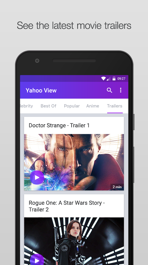 Yahoo View: Trending TV Clips