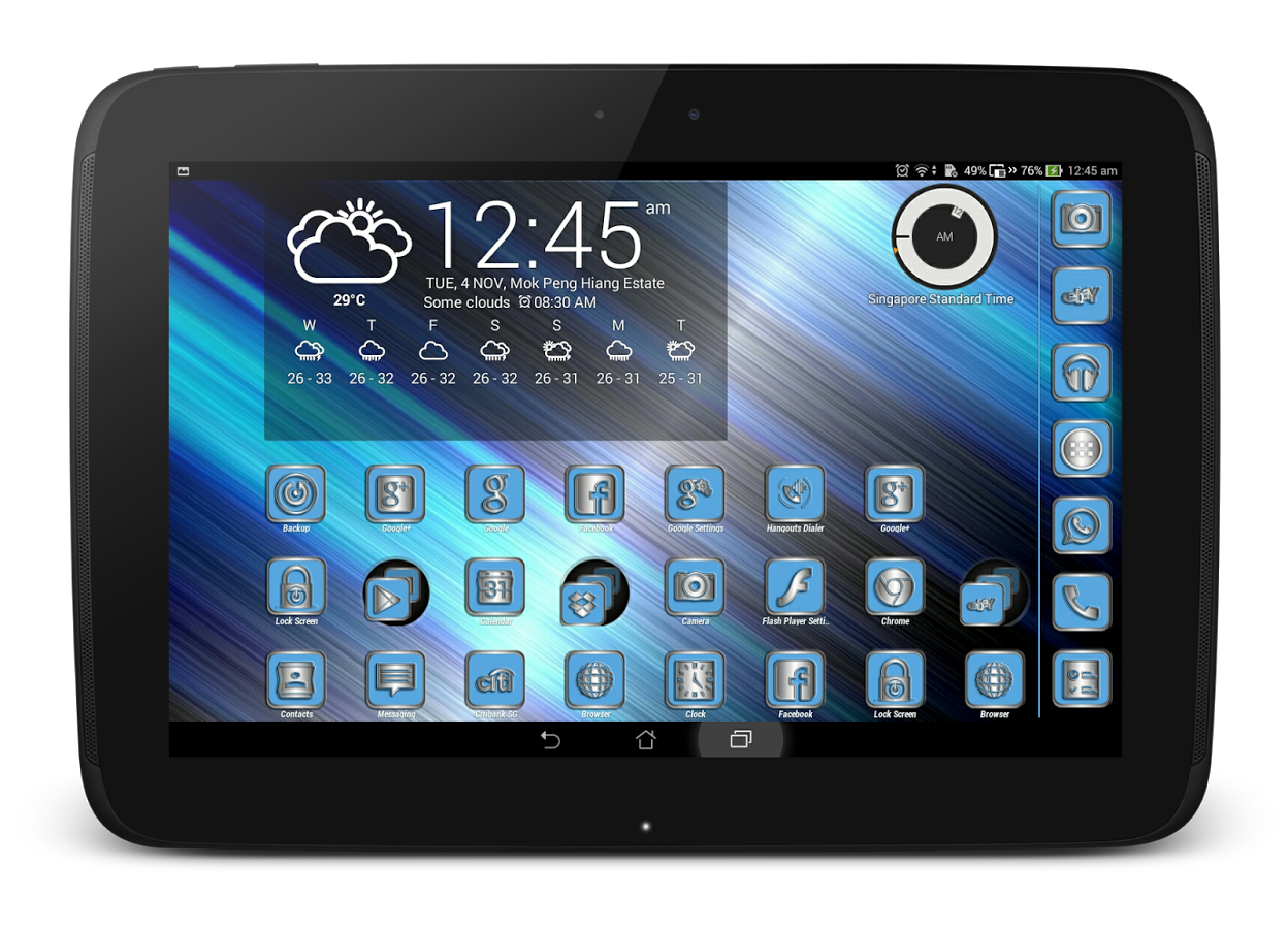 BlueSteel Icons CM11&Launchers