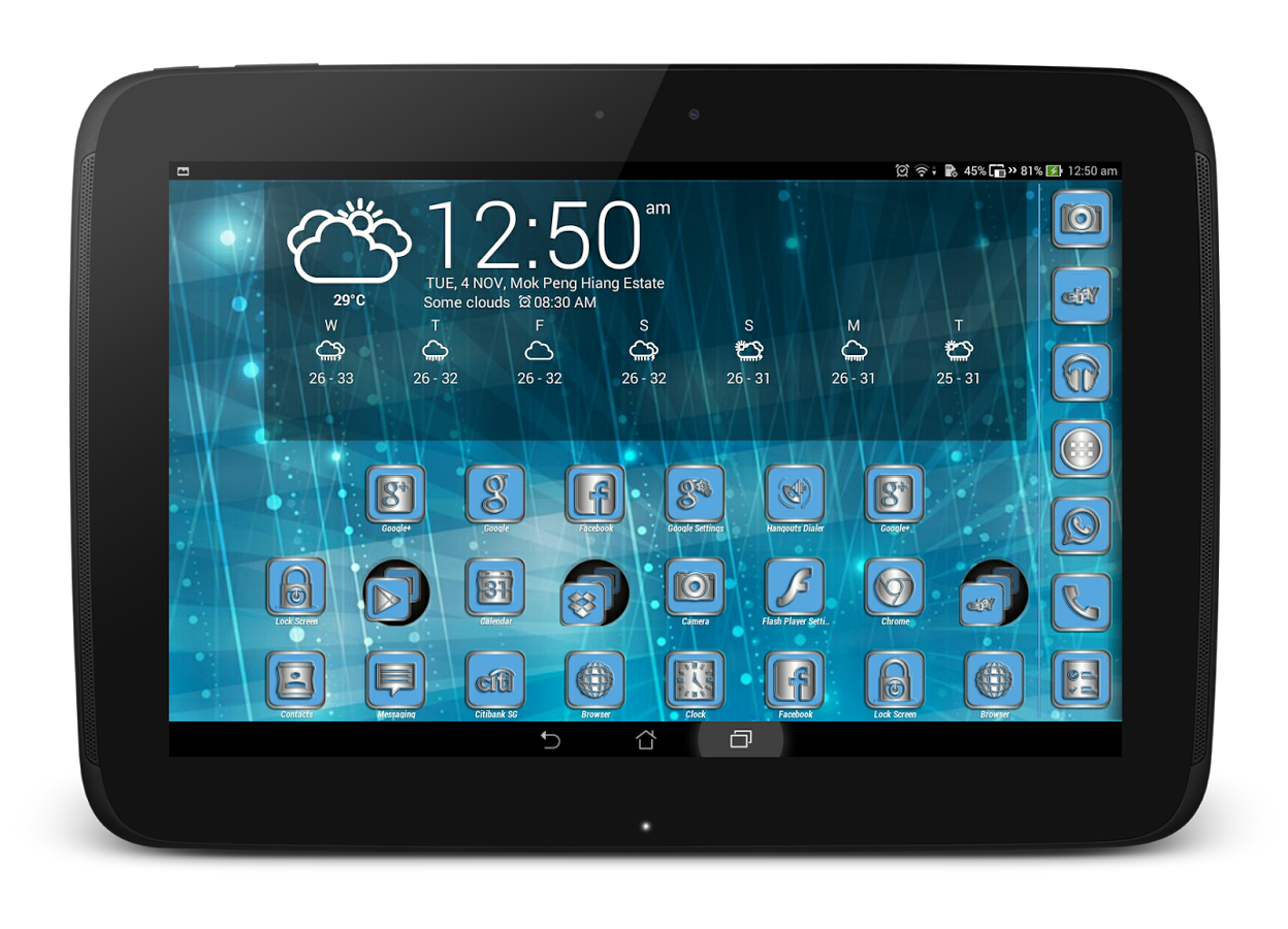 BlueSteel Icons CM11&Launchers