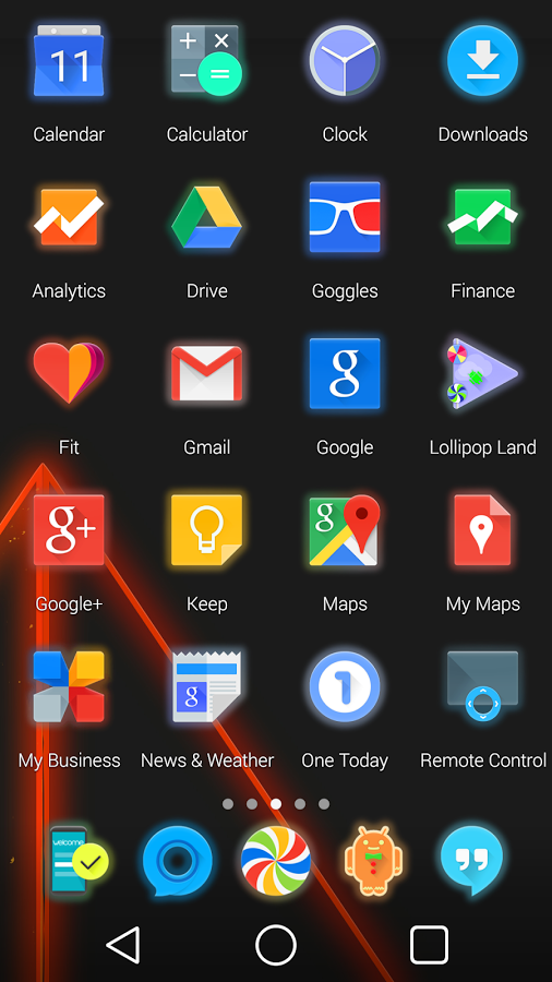 GlowPop Launcher Theme