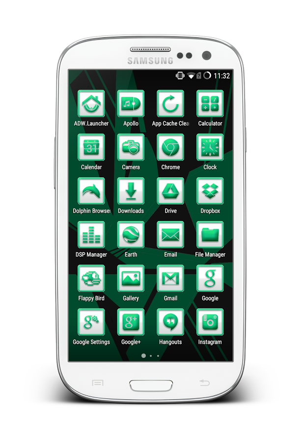 GreenCarbon Icon CM11&Launcher