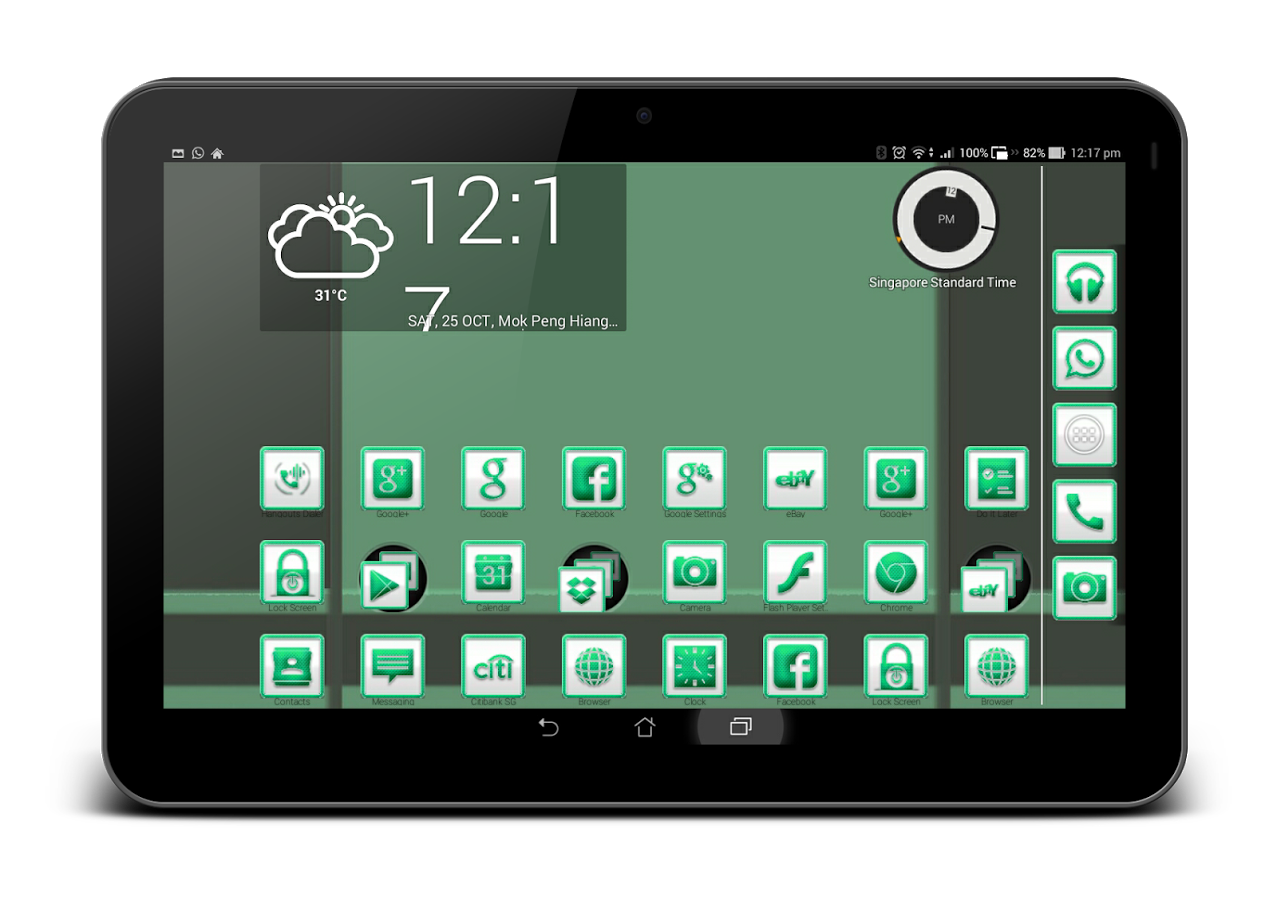 GreenCarbon Icon CM11&Launcher