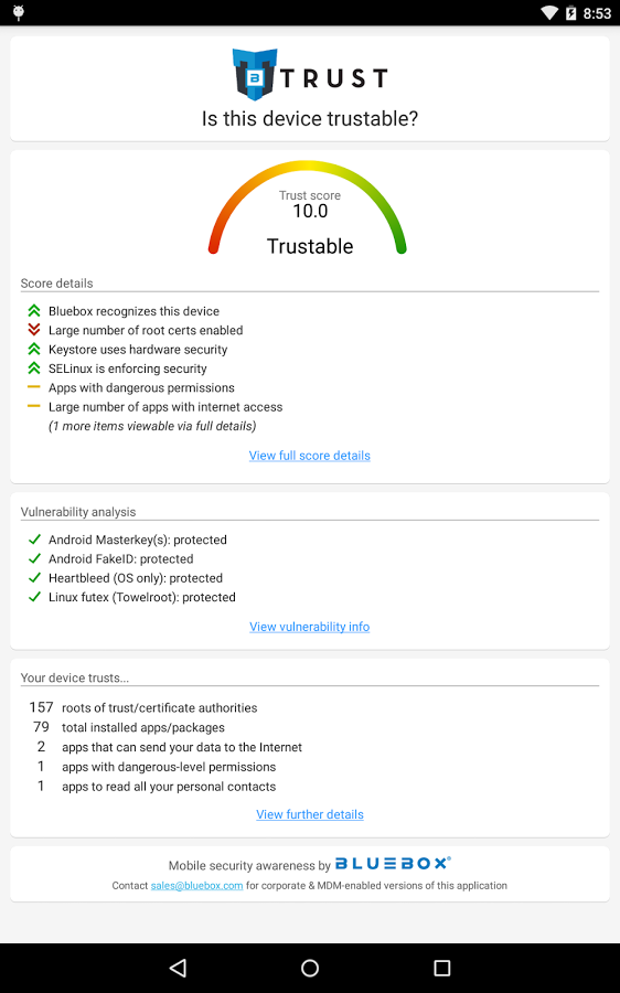 Trustable by Bluebox