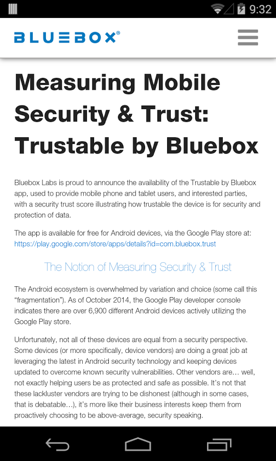 Trustable by Bluebox