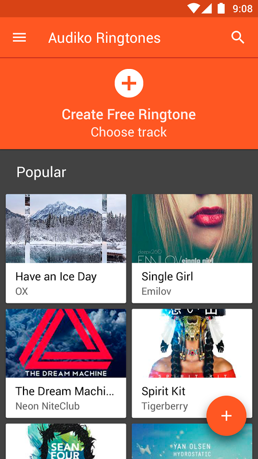 Audiko ringtones for Android