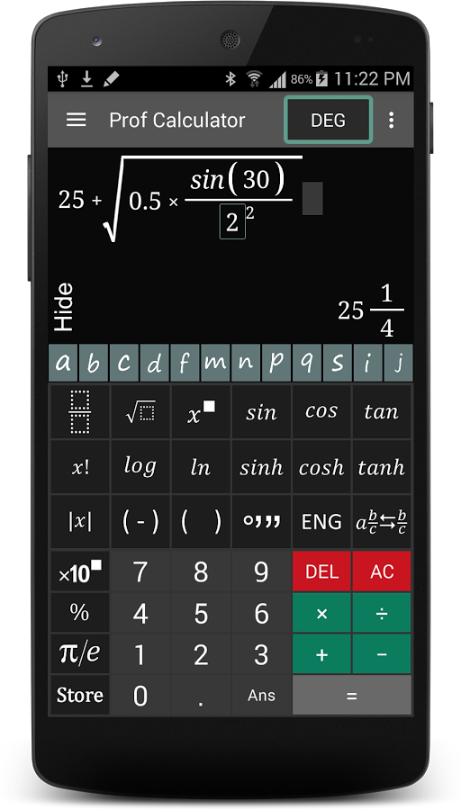 Prof Calculator