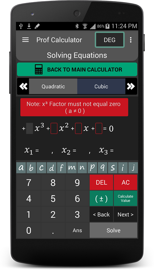 Prof Calculator