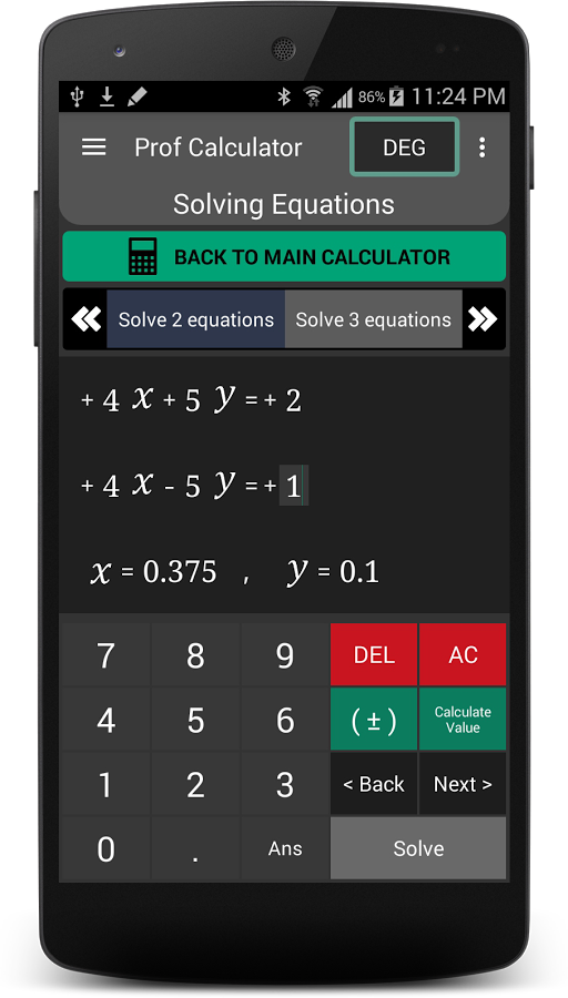 Prof Calculator