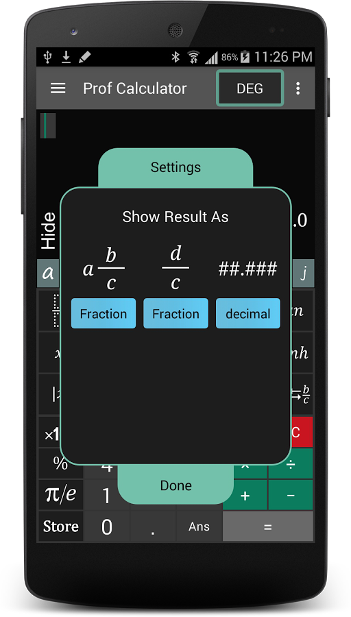 Prof Calculator