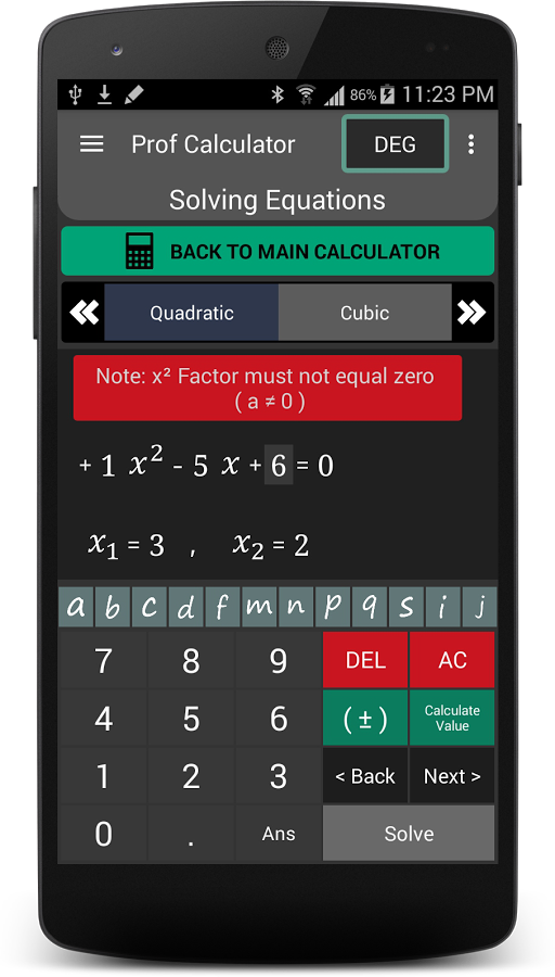 Prof Calculator