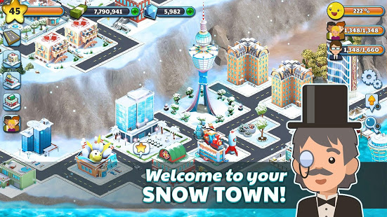 Snow Town - Ice Village World: Winter City (Mod Money)