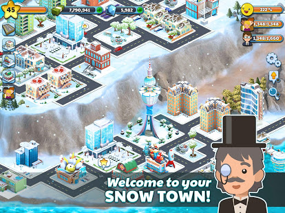 Snow Town - Ice Village World: Winter City (Mod Money)