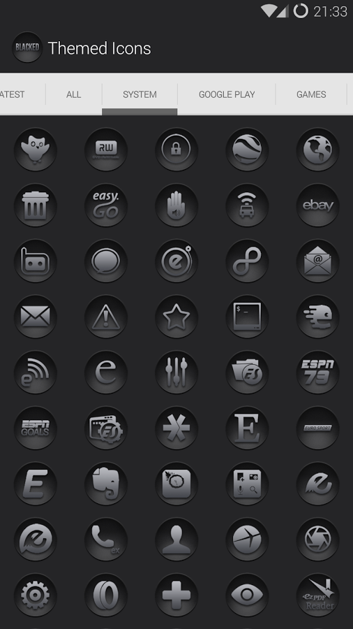 Blacked- Black Icons Nova Apex