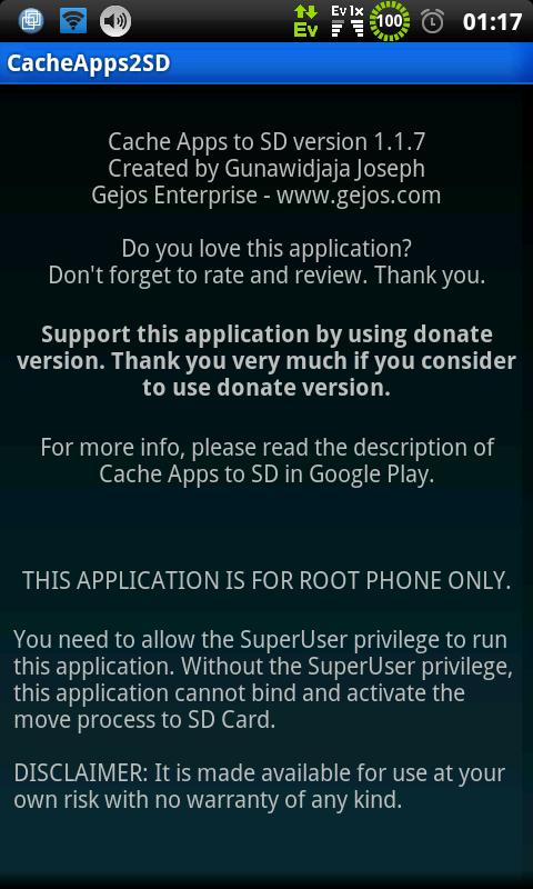 Cache Apps to SD (root)