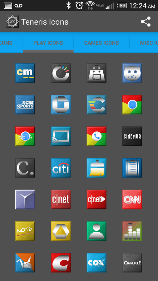 Teneris Icon Launcher Theme