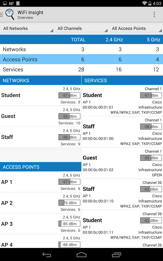 WiFi Insight WiFi Analyzer