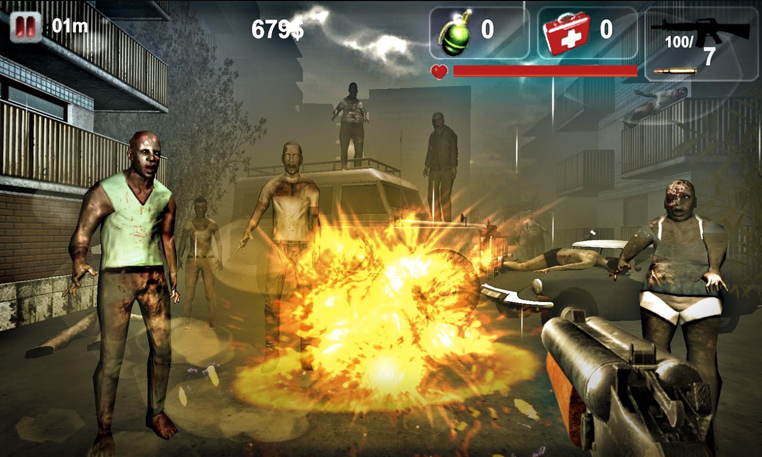 Zombie shooter game