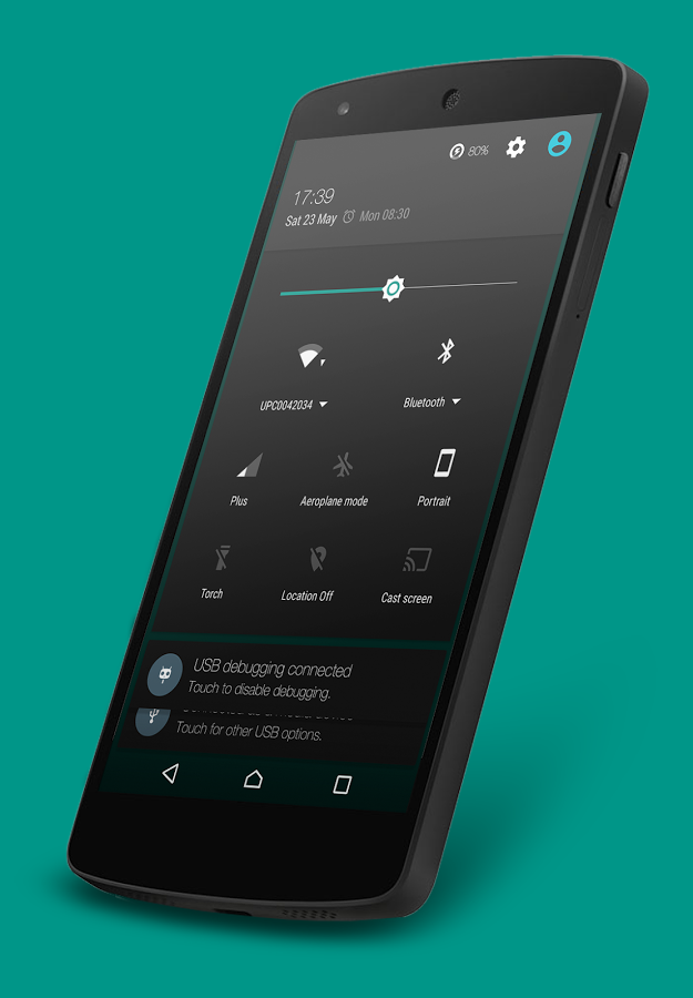 Nuclear Teal CM12.1 Theme