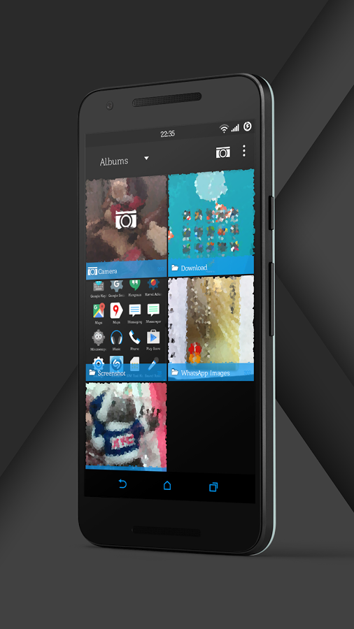 Sense 7 Black/Blue cm12 theme