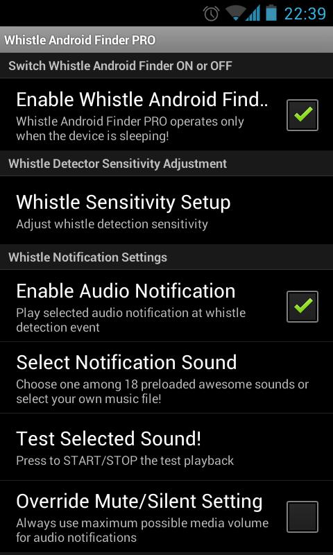 Whistle Android Finder PRO