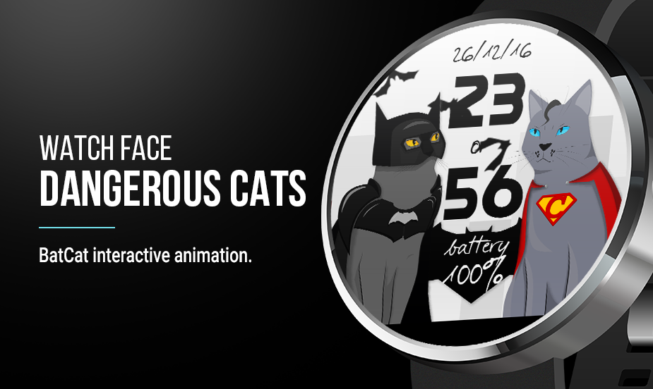 Dangerous Cats: Watch Face: