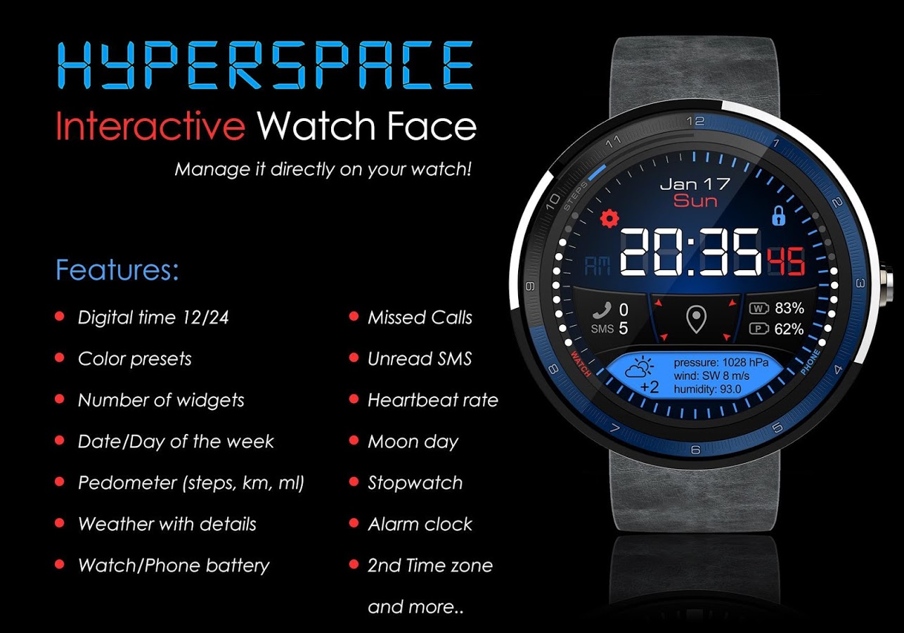 Hyperspace Watch Face