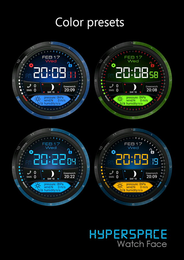 Hyperspace Watch Face