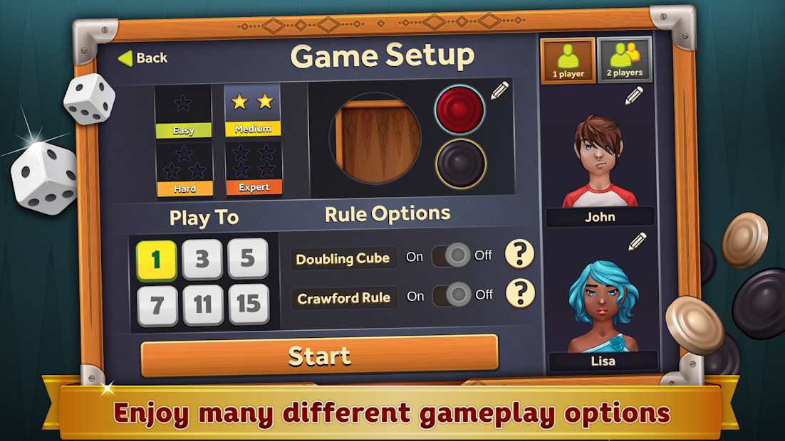 Backgammon Deluxe (Unlocked)