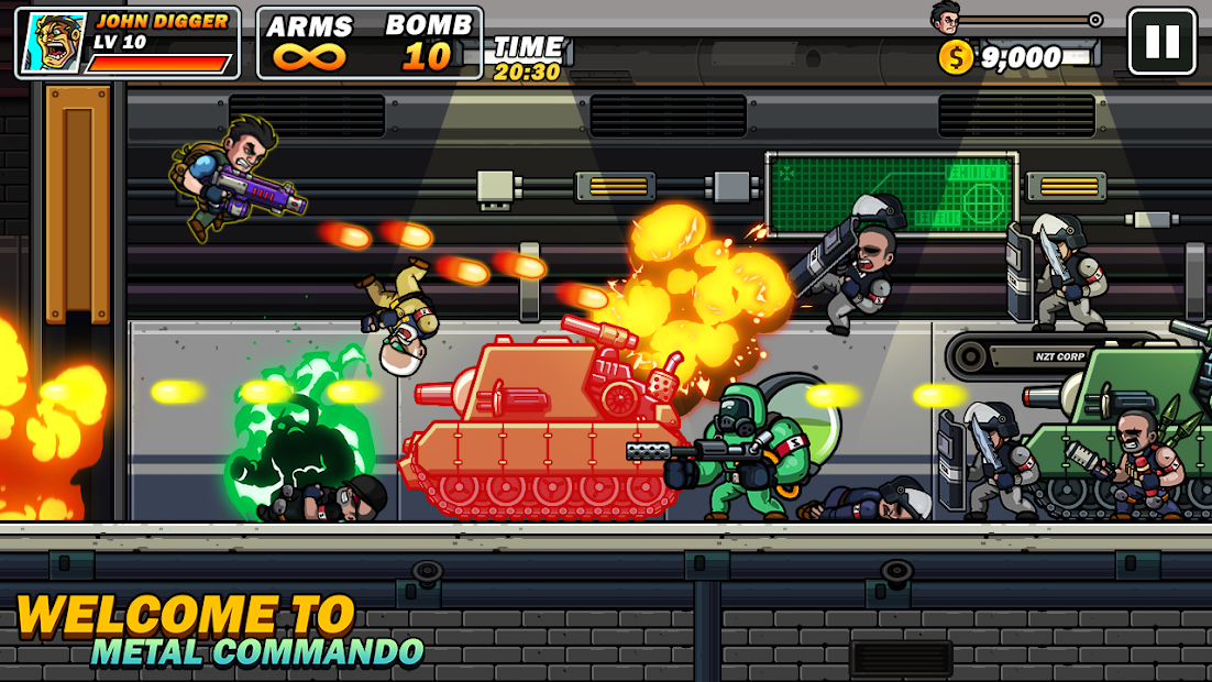 Metal Mercenary - 2D Platform Action Shooter